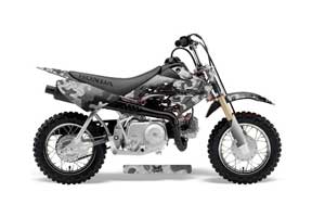 Honda CRF50 Dirt Bike Graphic Kit - 2004-2013 Dog Fighter Black