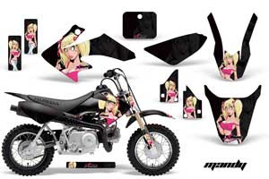 Honda CRF50 Dirt Bike Graphic Kit - 2004-2013 Mandy Black
