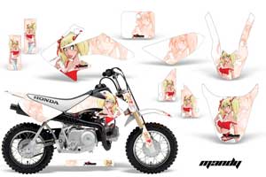 Honda CRF50 Dirt Bike Graphic Kit - 2004-2013 Mandy White