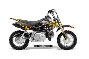 Honda CRF50 Dirt Bike Graphic Kit - 2004-2013 Motorhead Black