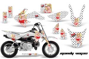 Honda CRF50 Dirt Bike Graphic Kit - 2004-2013 Mandy Vegas White