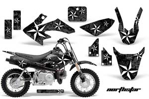 Honda CRF50 Dirt Bike Graphic Kit - 2004-2013 Northstar Black