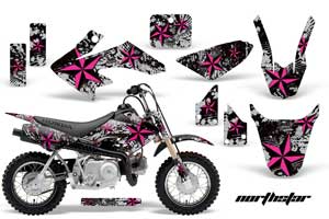 Honda CRF50 Dirt Bike Graphic Kit - 2004-2013 Northstar Pink
