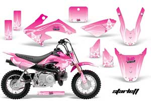 Honda CRF50 Dirt Bike Graphic Kit - 2004-2013 Starlett Pink