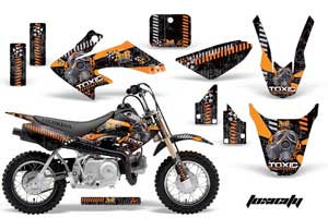 Honda CRF50 Dirt Bike Graphic Kit - 2004-2013 Toxicity Orange