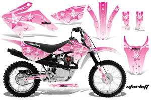 Honda CRF100 Dirt Bike Graphic Kit - 2011-2016 Starlett Pink