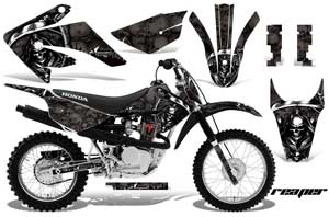 Honda CRF100 Dirt Bike Graphic Kit - 2011-2016 Reaper Black