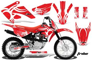 Honda CRF100 Dirt Bike Graphic Kit - 2011-2016 Tribe Red