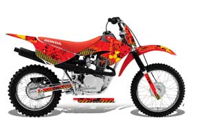 Honda CRF100 Dirt Bike Graphic Kit