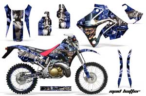 Honda CRM 250 AR Dirt Bike Graphic Kit - 1989-1999 Mad Hatter Blue