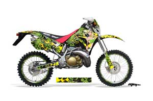 Honda CRM 250 AR Dirt Bike Graphic Kit - 1989-1999 Motorhead Mandy Green