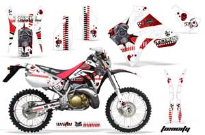 Honda CRM 250 AR Dirt Bike Graphic Kit - 1989-1999 Toxicity Red