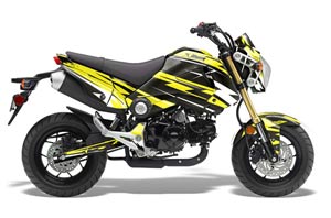 Honda Grom 125 Dirt Bike Graphic Kit - 2013-2016 Attack Yellow