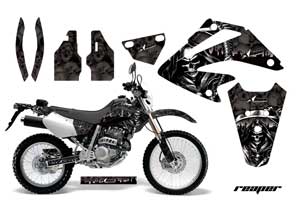 Honda XR250 SM Dirt Bike Graphic Kit - 2003-2005 Reaper Black