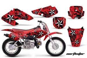 Honda XR50 Dirt Bike Custom Graphic Kit - 2000-2003