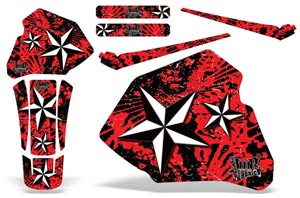 Honda XR80 Dirt Bike Custom Graphic Kit - 1985-2000