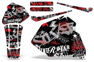Honda XR80 Dirt Bike Custom Graphic Kit - 1985-2000