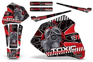 Honda XR80 Dirt Bike Custom Graphic Kit - 1985-2000