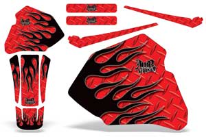 Honda XR80 Dirt Bike Custom Graphic Kit - 1985-2000