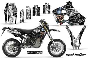 Husaberg FC / FE / FS 400 Dirt Bike Graphic Kit - 2001-2005 Mad Hatter Black