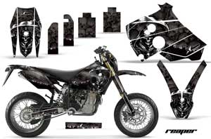 Husaberg FC / FE / FS 650 Dirt Bike Graphic Kit - 2001-2005 Reaper Black