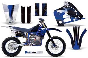 Husaberg FC 501 Dirt Bike Graphic Kit - 1997-1999 Carbon X Blue