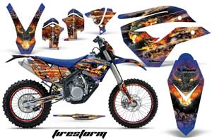 Husaberg FS / FE 670 Dirt Bike Graphic Kit - 2009-2012 Firestorm Blue