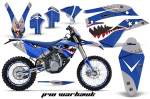 Husaberg FS / FE 450 Dirt Bike Graphic Kit - 2009-2012 P40 Warhawk Blue