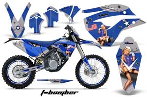 Husaberg FS / FE 450 Dirt Bike Graphic Kit - 2009-2012 T Bomber Blue