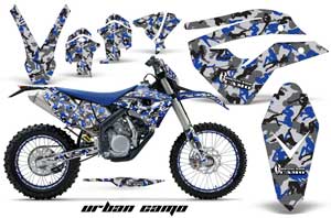 Husaberg FS / FE 450 Dirt Bike Graphic Kit - 2009-2012 Urban Camo Blue