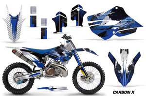 Husaberg TC / FC 250 Dirt Bike Graphic Kit - 2013-2014 Carbon X Blue