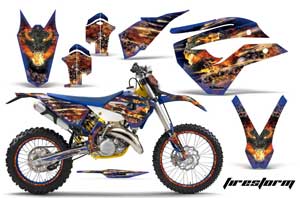 Husaberg TE 125 Dirt Bike Custom Graphic Kit - 2011-2012