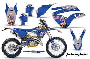 Husaberg TE 125 Dirt Bike Custom Graphic Kit - 2011-2012