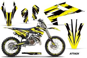 Husqvarna TC 125 Dirt Bike Graphic Kit - 2016-2017 Attack Yellow