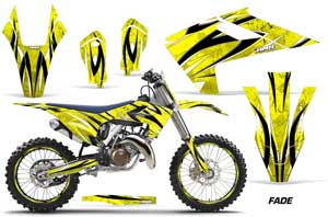 Husqvarna TC 125 Dirt Bike Graphic Kit - 2016-2017 Fade Yellow