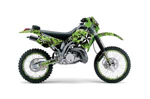 Kawasaki KDX200 Dirt Bike Graphic Kit - 1995-2006 NorthStar Green