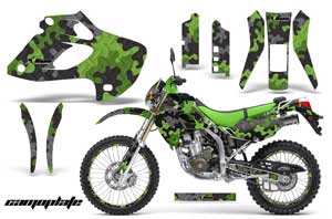 Kawasaki KLX250 Dirt Bike Custom Graphic Kit - 1998-2003