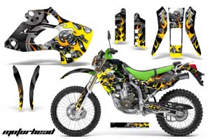 Kawasaki KLX250 Dirt Bike Custom Graphic Kit - 1998-2003