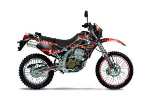Kawasaki KLX250 Dirt Bike Graphic Kit