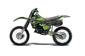 Kawasaki KX125 Dirt Bike Graphic Kit