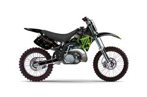 Kawasaki KX125 Dirt Bike Graphic Kit