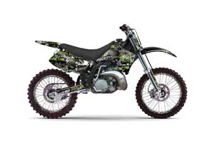 Kawasaki KX125 Dirt Bike Graphic Kit