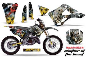 Kawasaki KX250 Dirt Bike Graphic Kit - 1999-2002 Number of the Beast