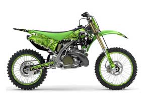 Kawasaki KX125 Dirt Bike Graphic Kit