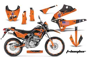 Kawasaki KLX250 Enduro Dirt Bike Custom Graphic Kit - 2008-2018