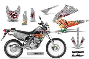 Kawasaki KLX250 Enduro Dirt Bike Custom Graphic Kit - 2008-2018