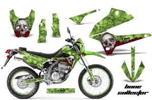 Kawasaki KLX250 Enduro Dirt Bike Custom Graphic Kit - 2008-2018
