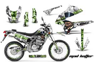Kawasaki KLX250 Enduro Dirt Bike Custom Graphic Kit - 2008-2018