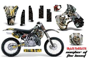 Kawasaki KX500 Dirt Bike Graphic Kit - 1988-2004 Number of the Beast