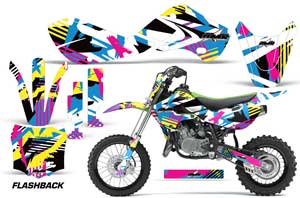 Kawasaki KX65 Dirt Bike Graphic Kit - 2002-2018 Flashback